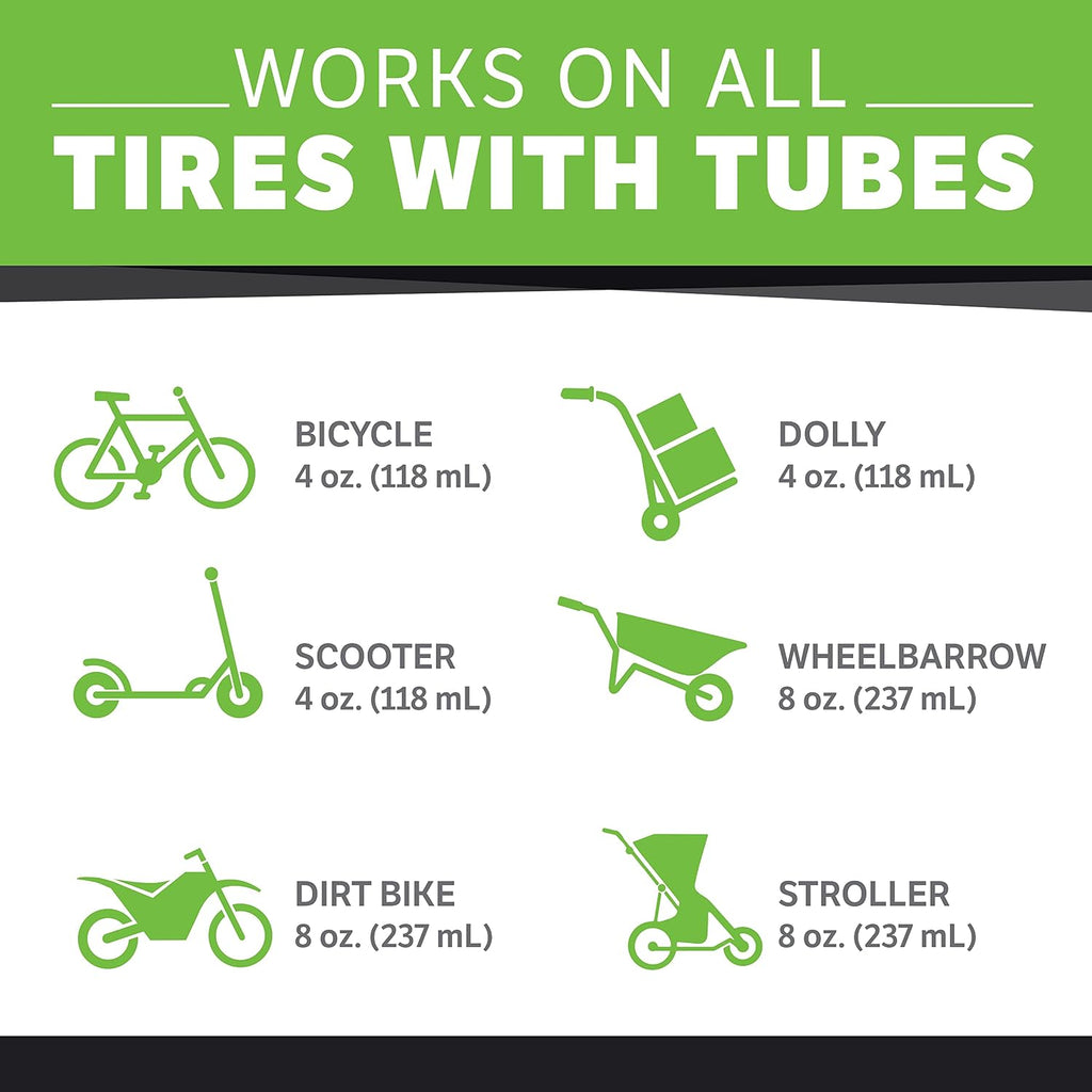 Slime 10056W Bike Tube Puncture Repair Sealant, Prevent and Repair, suitable for all Bicycles, Non-Toxic, Eco-Friendly, 16oz bottle