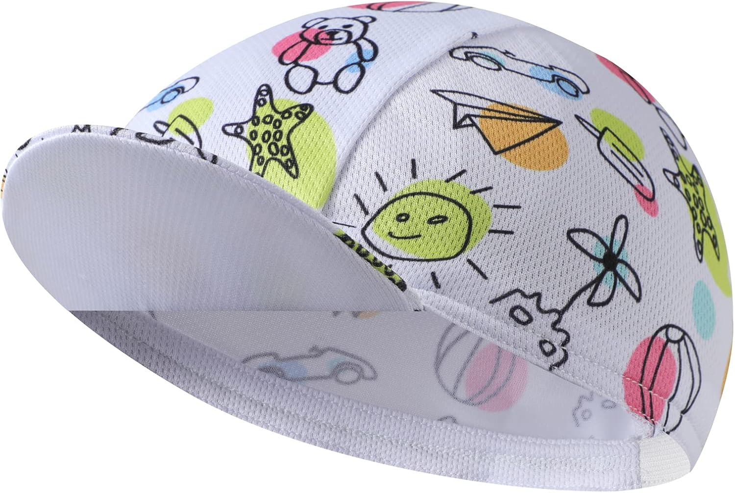 Black Cycling Cap - Polyester Funny Cycling Hat-Under Helmet - Cycling Helmet Liner Breathable&Sweat Uptake