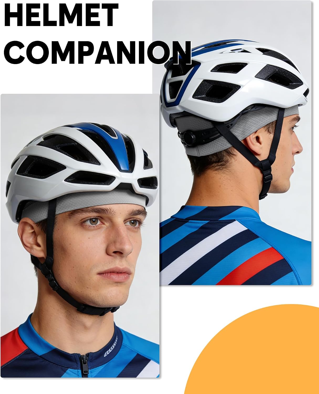3-Pack Cooling Skull Cap Breathable Sweat-Wicking Helmet Liner for Men