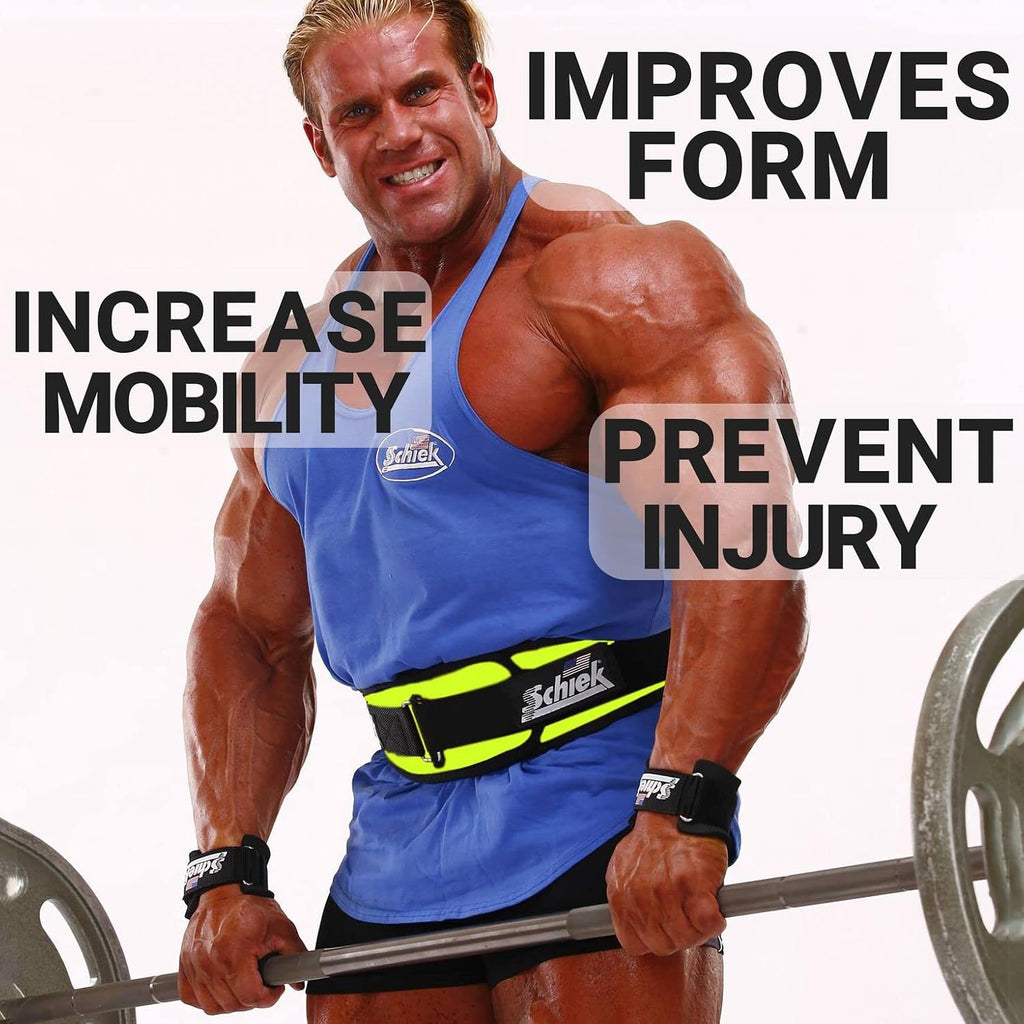 Schiek Sports Model 2004 Nylon 4 3/4" Weight Lifting Belt - Black