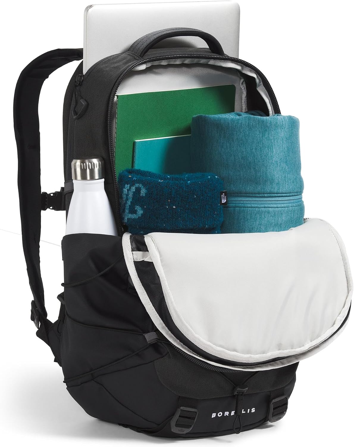 The North Face Borealis Laptop Pack, Asphalt Gy Lt Hth/TNF Blk-NPF, OSFA
