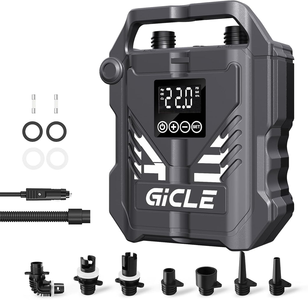 GICLE Paddle Board Pump Electric Portable, SUP Pump for Inflatebles