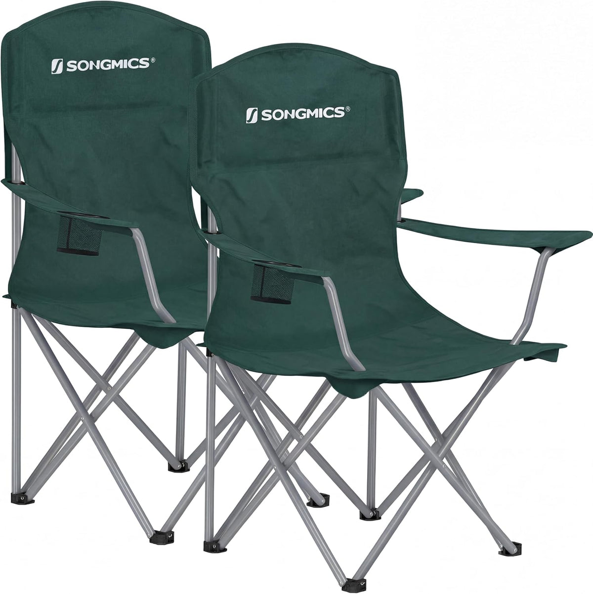 SONGMICS Set of 2 Folding Camping Chairs, Max. Load Capacity 330 lb