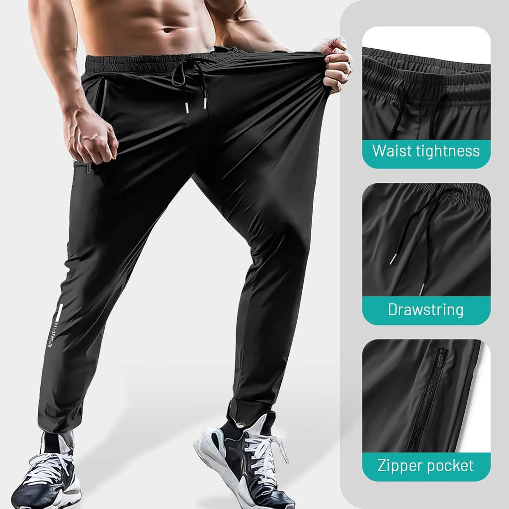 Hidkat Men's Hiking Pants Quick-Dry Lightweight Sweatpants
