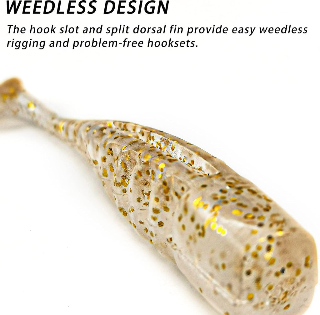 Soft Fishing Lures Paddle Tail Swim Baits for Bass Fishing