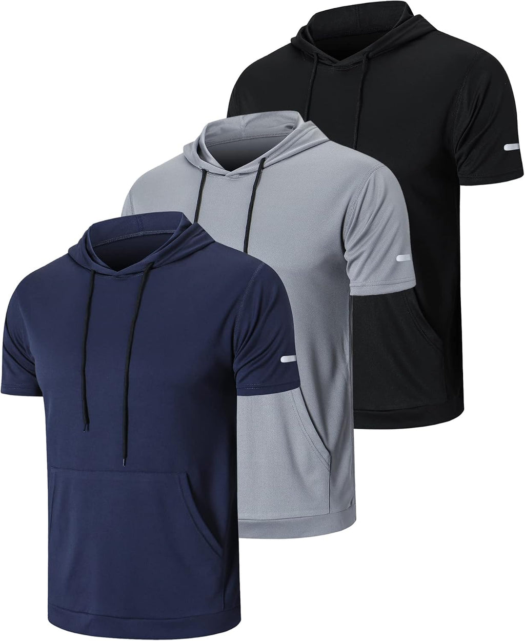 frueo Men's 1/3 Pack Workout Shirts Quick Dry Mesh Athletic T-Shirts