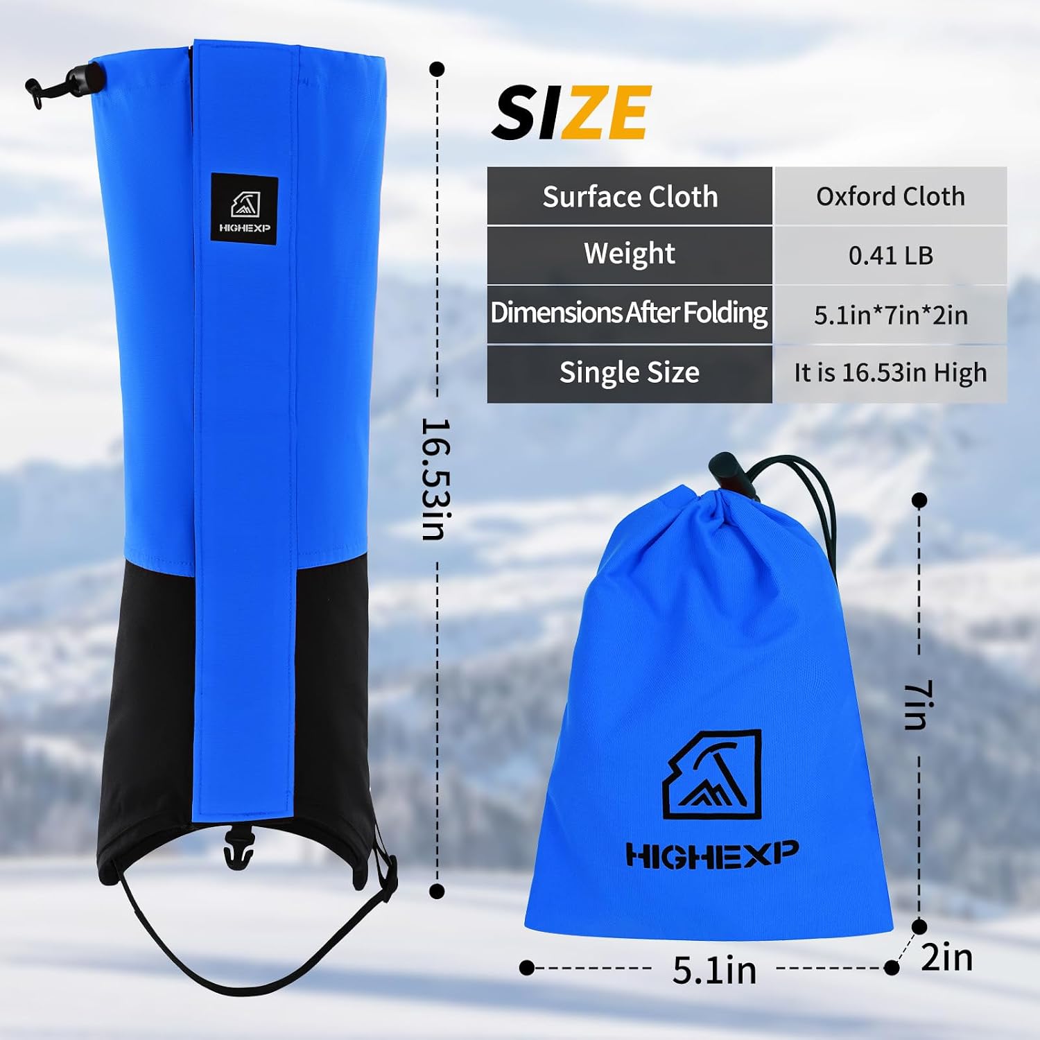 Leg Gaiters Waterproof Snow Boot Gaiters for Women Men