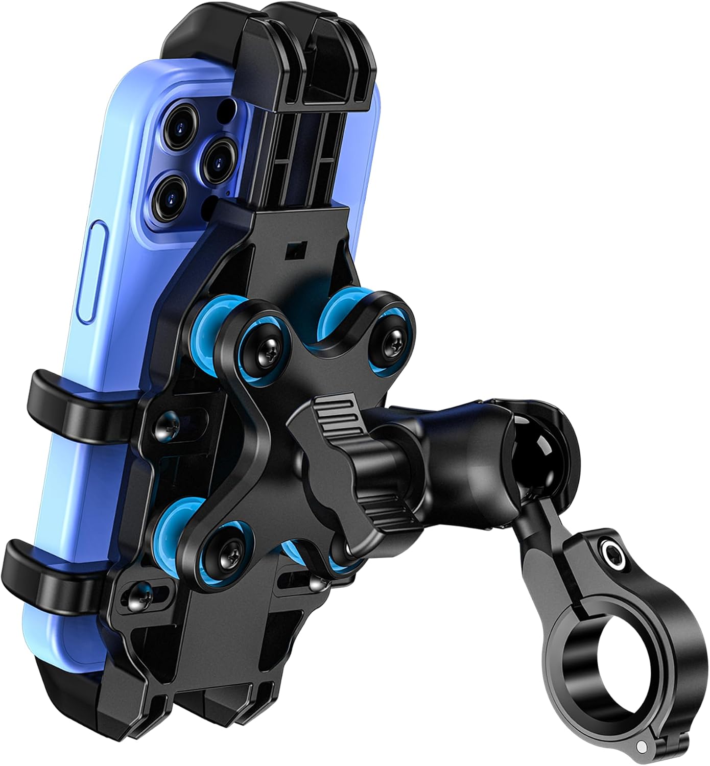 VAZESWIN Motorcycle Phone Mount Holder with Vibration Dampener
