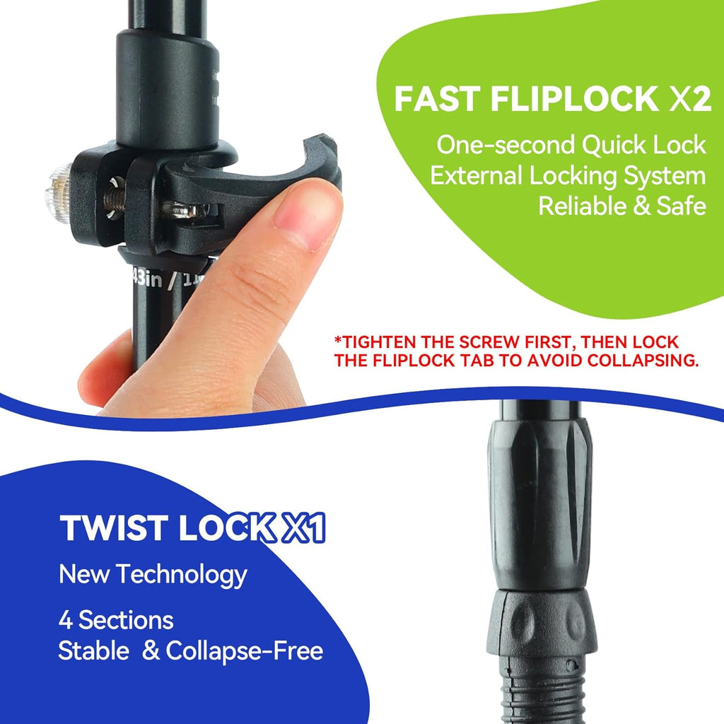 Trekking Poles Collapsible Hiking Poles, Lightweight Aluminum Hiking Sticks