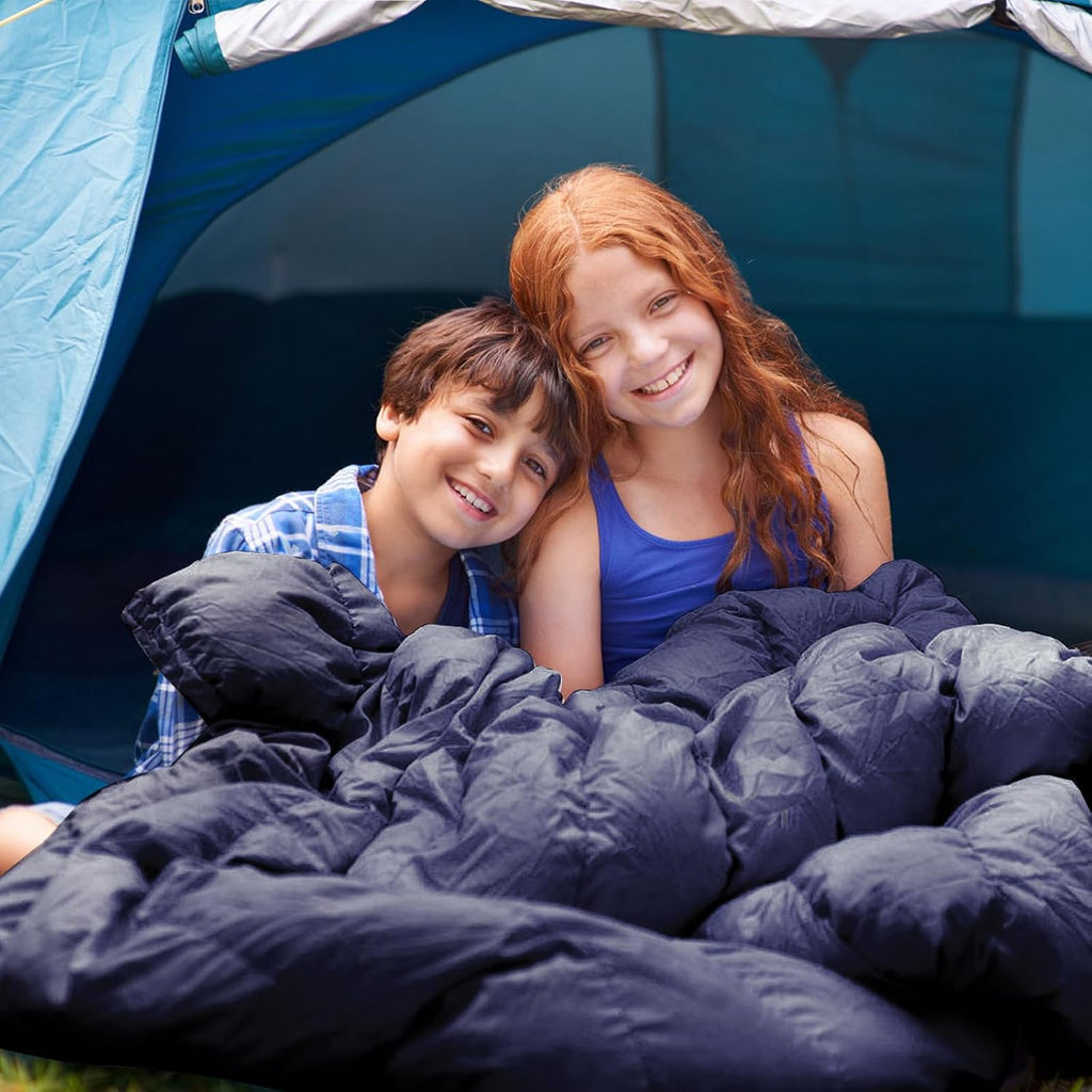 Envelope Camping Sleeping Bag Warm & Cool Weather for Adults