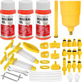 Pmbqifay Brake Bleed Kit for Shimano,TEKTRO, TRP Hydraulic Disc Brakes, with 180 ml Mineral Oil Brake Fluid, Bike Hydraulic Brake Bleed Kit for MTB/Road Bike Brake