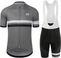 Coconut Ropamo CR Men's Cycling Jersey Set Road Bike Jersey Zipper Pocket Short Sleeves Cycling Kits Bib Shorts 3D Padded