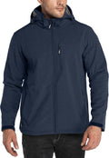 Outdoor Ventures Men's Softshell Jacket Waterproof Fleece Rain Shell Coat