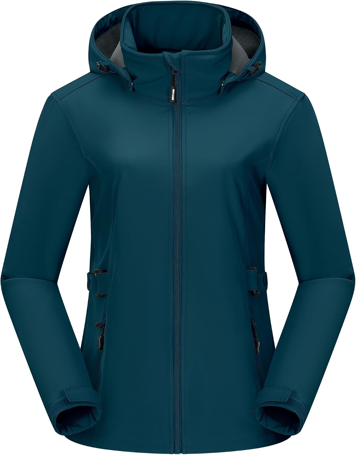 Outdoor Ventures Women's Fleece Lined Rain Jacket Waterproof Softshell Coat