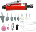 1/4inch Air Powered Die Grinder, Pneumatic Straight Die Grinder with 1/4"(6MM) and 1/8"(3MM) Collets,22000 RPM Rear Exhaust, Compact Size,Polishing Tool