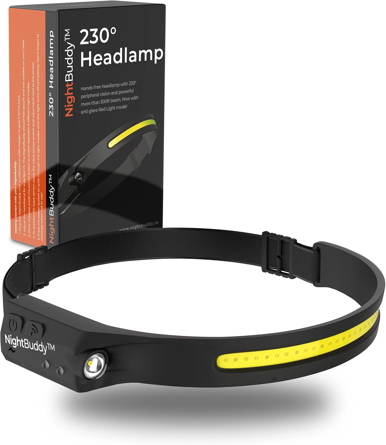 Night Buddy LED Headlamp Rechargeable Flashlight for Adults Camping Essentials Backpacking Lights 4X Brighter Other Headlight Headband Lamp 5 Light Modes Hiking Gear Must Haves (Headlamp + Lantern)