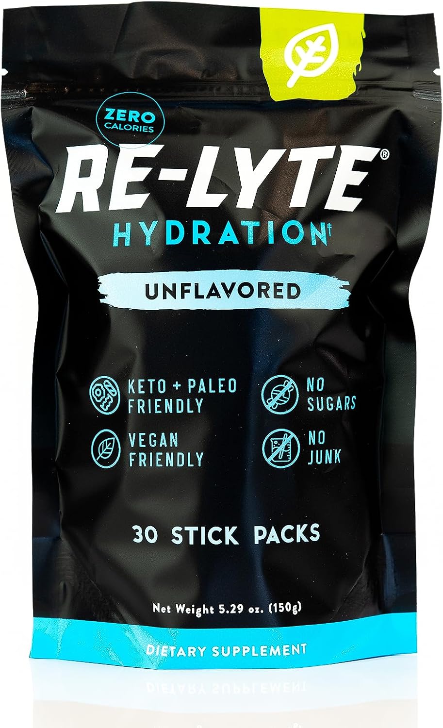 REDMOND Re-Lyte Sugar Free Electrolyte Powder Packets (Unflavored) 30ct