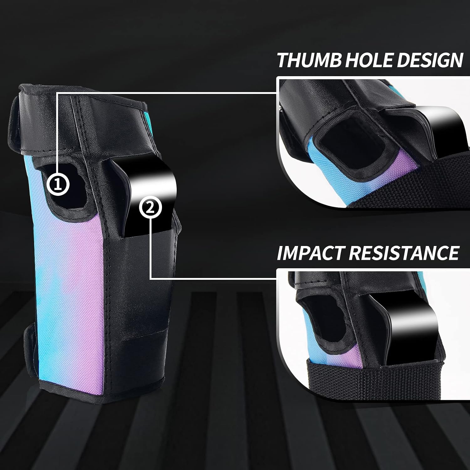 Skateboard Pads for Kids,Elbow Pads and Wrist Guards Protective Gear,Strong Double Straps&Adjustable Easy-Fix Clips for Skateboarding,Rollerblading,Scooters,Bicycle
