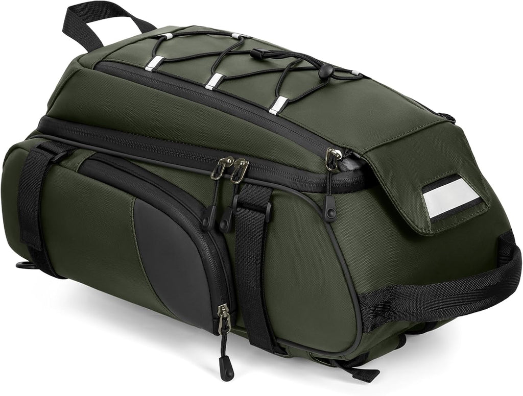 RAINSMORE Bike Bag for Bicycle Rear Rack 15L Waterproof Ebike Trunk Bag