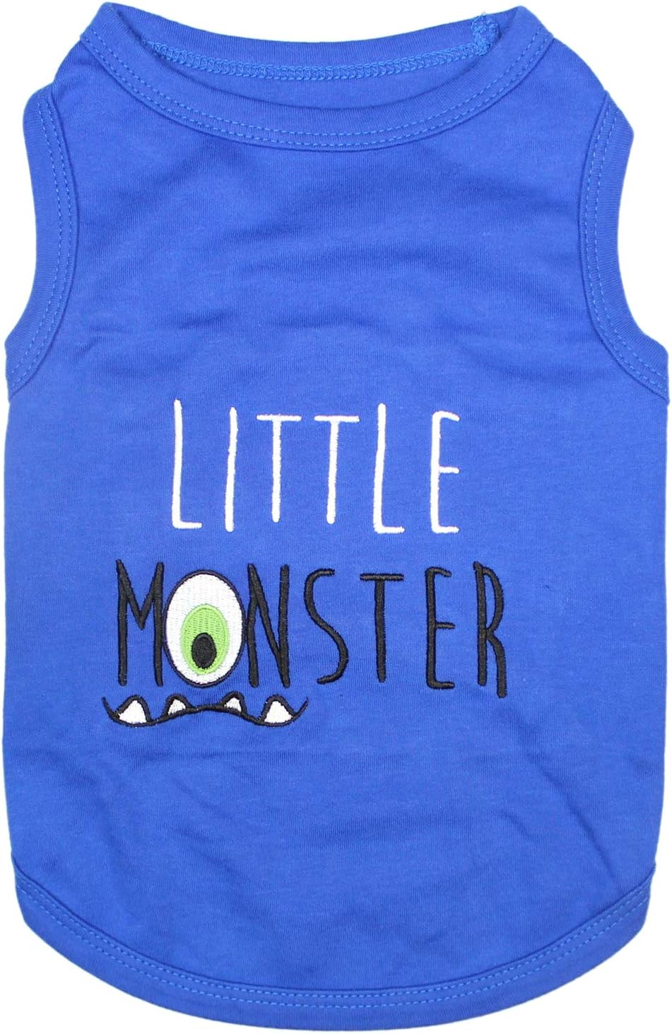 Parisian Pet Dog Shirt – 100% Cotton Shirts for Medium Dogs – Blue Sleeveless Puppy Clothes – Lightweight and Breathable Pet Apparel – Stylish and Funny Dog Clothes - Stretchy T Shirts for Dogs