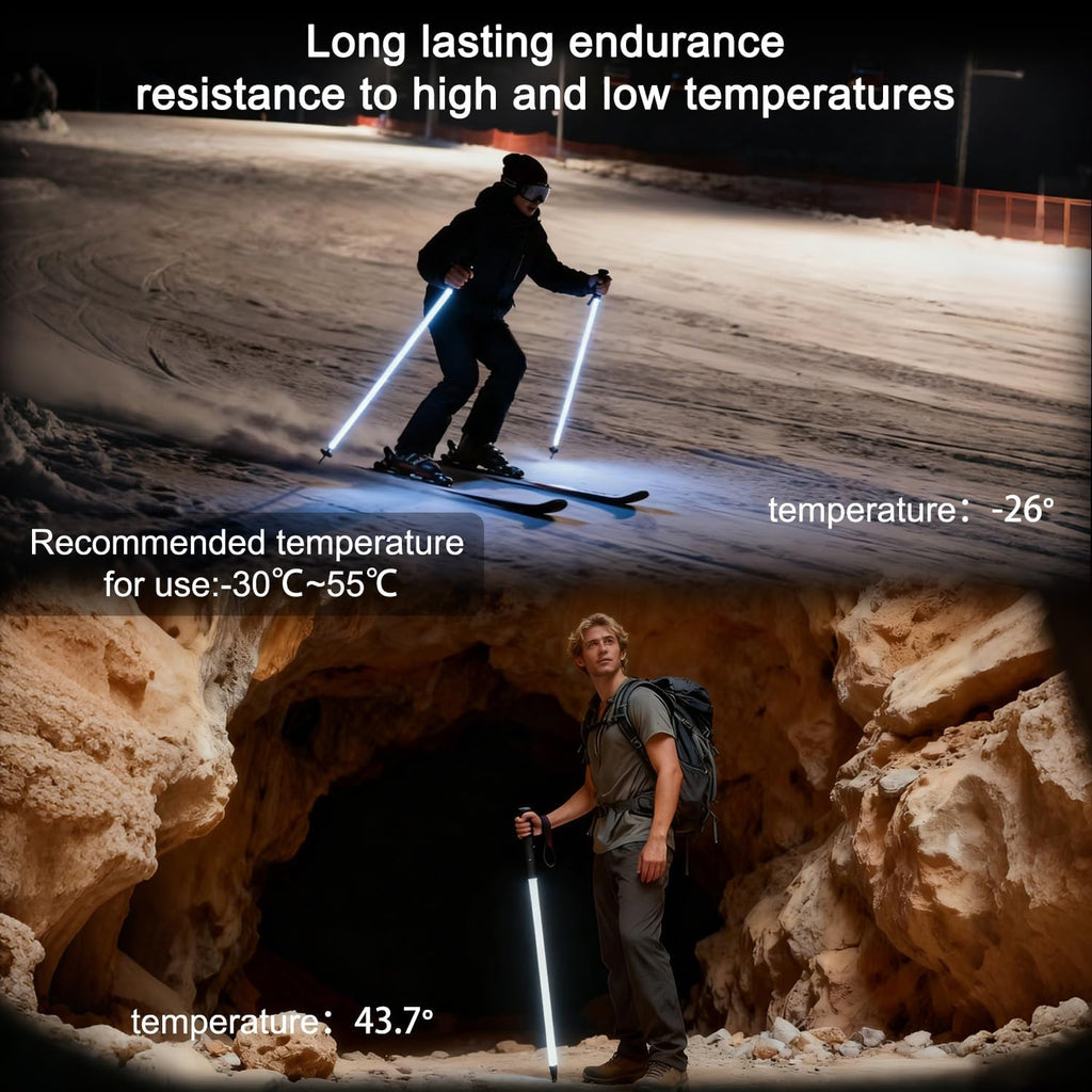 LED Glow Trekking Pole, 2026 Luminous Hiking Stick Walking Staff
