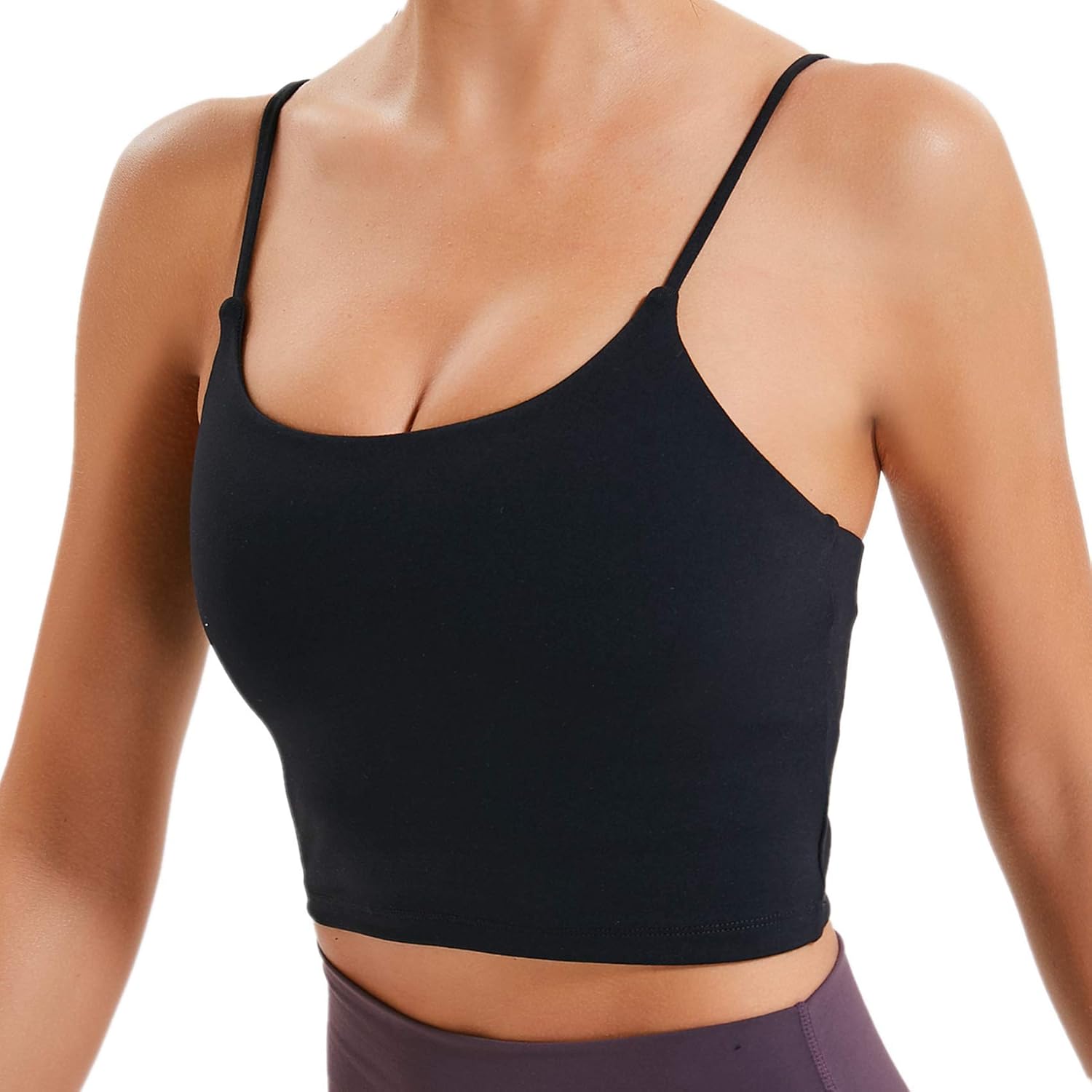 Lemedy Women Padded Sports Bra Yoga Tank Top