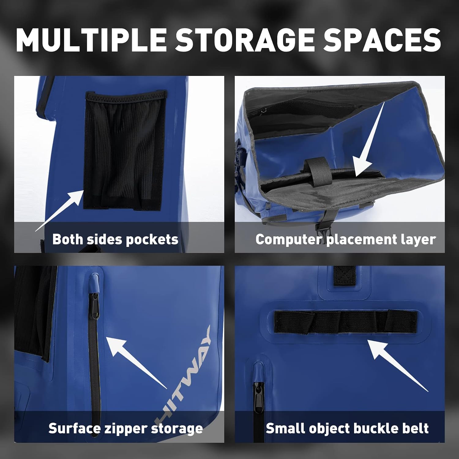 HITWAY Bike Pannier Bag - Waterproof Large Capacity Rear Seat Trunk Bag