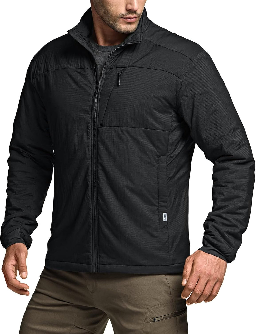 CQR Men's Lightweight Warm Insulated Jacket, Windproof Water Resistant Winter Active Coat for Hiking Work Outdoor Tactical