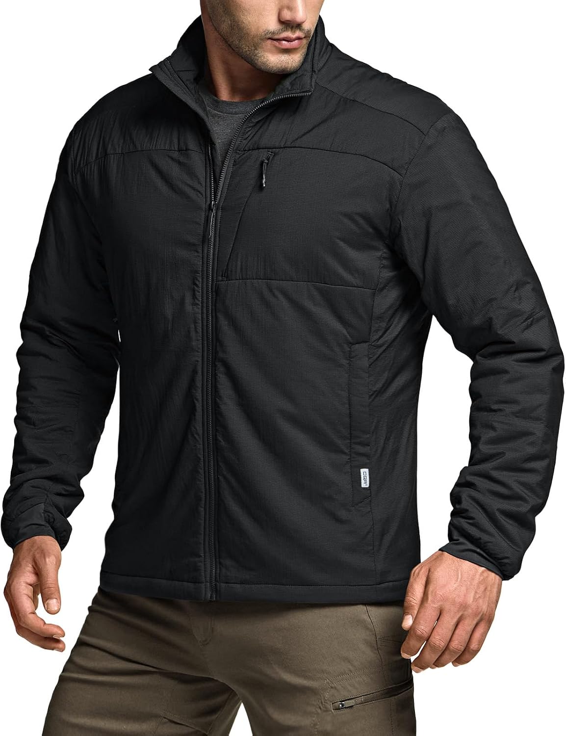 CQR Men's Lightweight Warm Insulated Jacket, Windproof Water Resistant Winter Active Coat for Hiking Work Outdoor Tactical