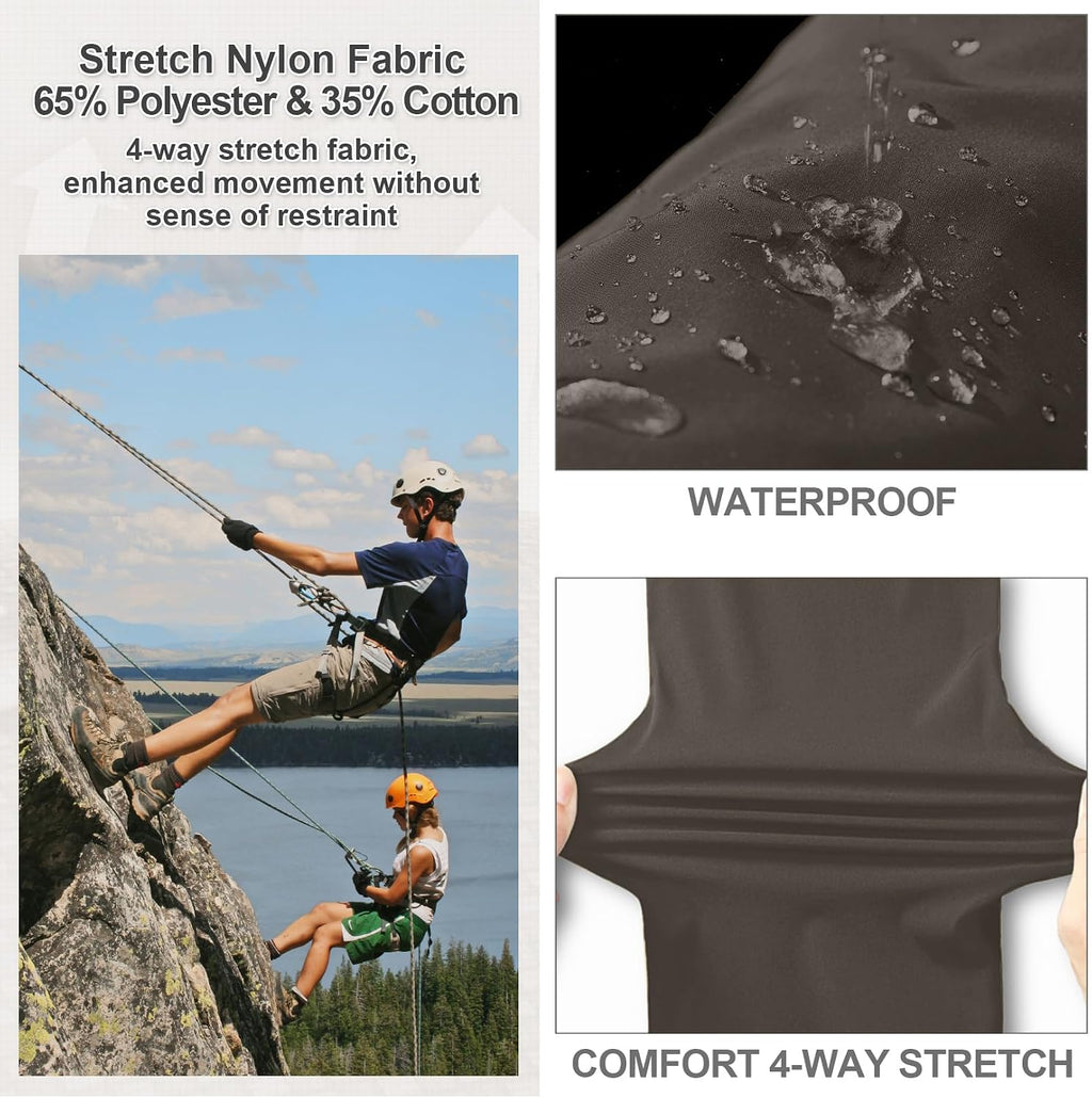 Mens Hiking Pants Convertible Quick Dry Zip Off Fishing Travel Safari Pants