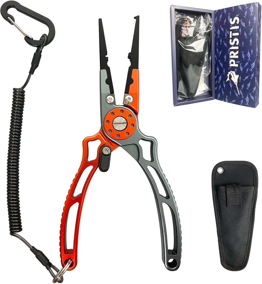 Pristis UTA II Fishing Pliers, Multi-Function Split Ring Hook Remover Gear
