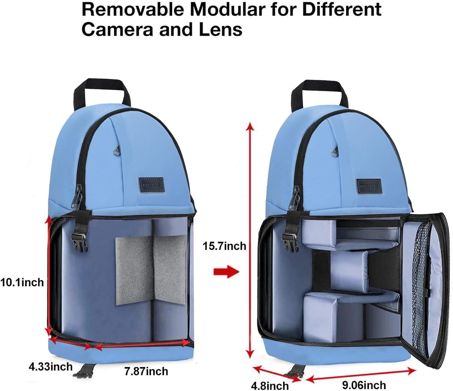 MOSISO Camera Sling Bag, Photography Shoulder Bag Compact Camera Backpack