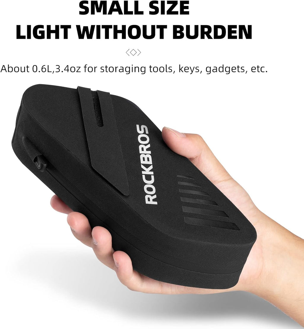 ROCKBROS Bike Seat Bag Waterproof Bicycle Saddle Bag 0.6L Bike Frame Bag