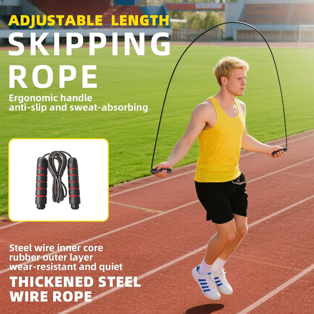Sunbaba Agility Ladder Speed Training Equipment Set with 20ft Agility Ladder,4 Hurdles,12 Cones,Jump Rope,Running Parachute-Ideal Training Equipment for Youth Adults in Soccer Football Basketball