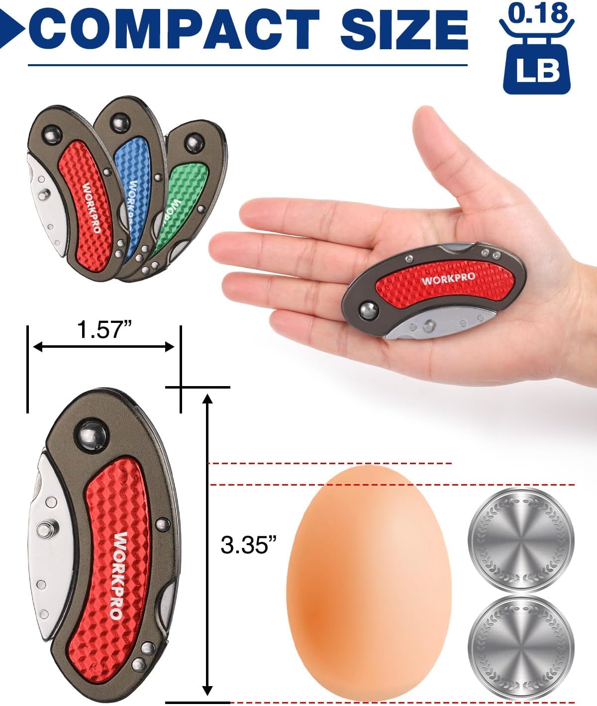 WORKPRO Folding Utility Knife Set
