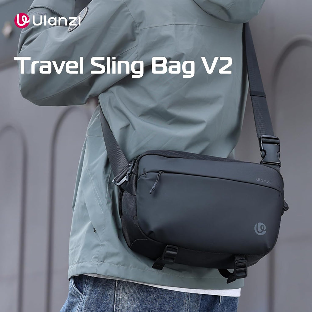 ULANZI 10L Camera Sling Bag, Water-Resistant Camera Case with Tripod Holder