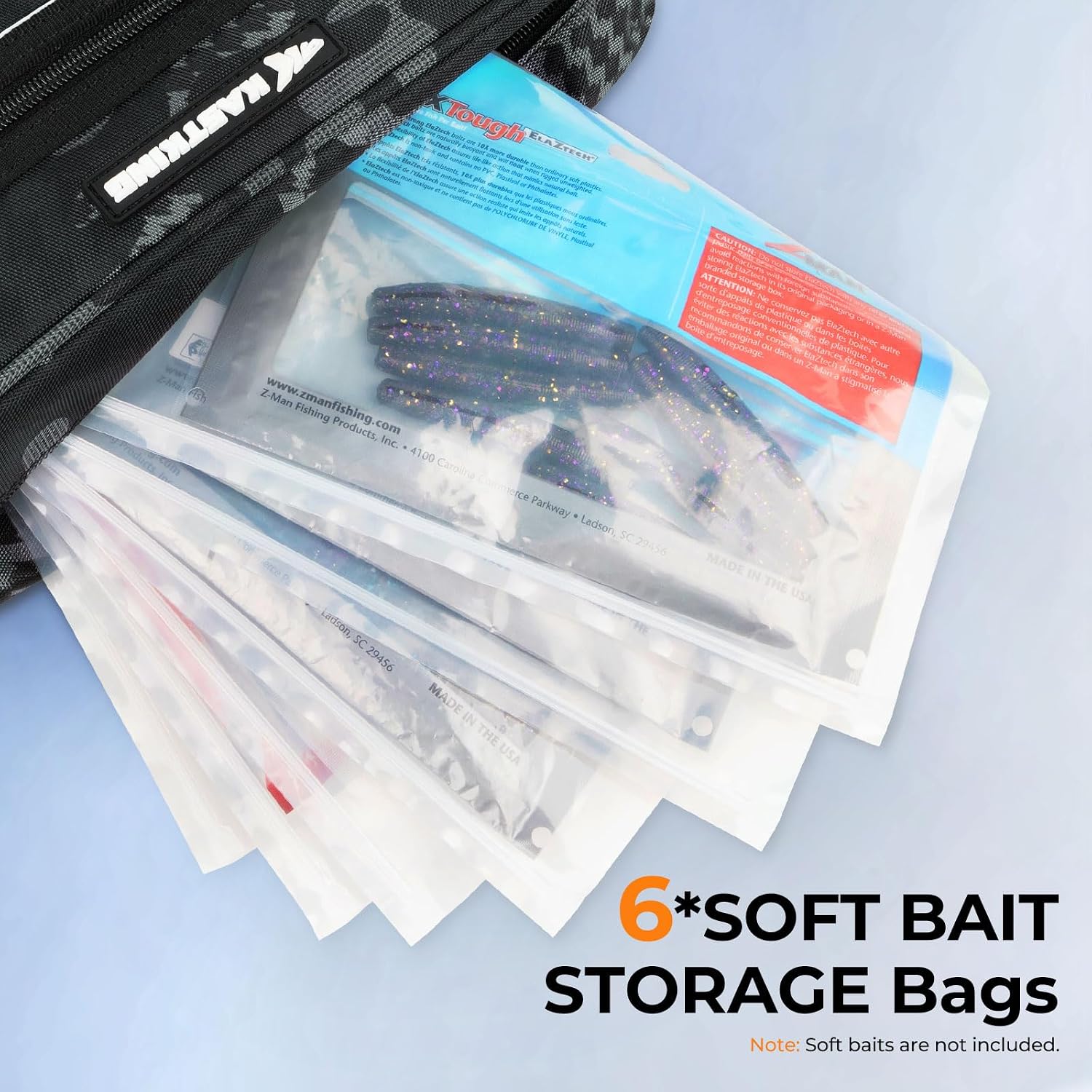 KastKing BaitSpace Waist Bag, Fishing Fanny Pack with Rod Holder