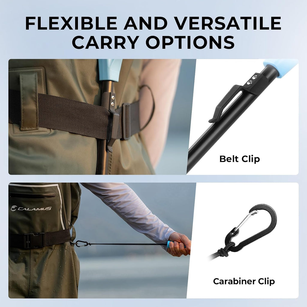 Calamus Triangle Fishing Net with Non-Slip Elastomer Handle