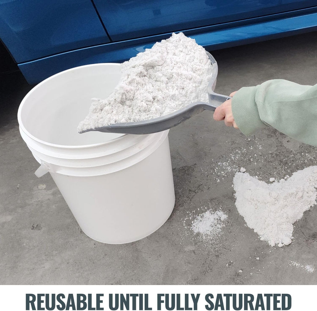 Liquid Spill Kit | 16X More Absorbent than Clay, Commercial-Grade Vomit, Urine, Oil, All Liquids Spill Powder, Reusable