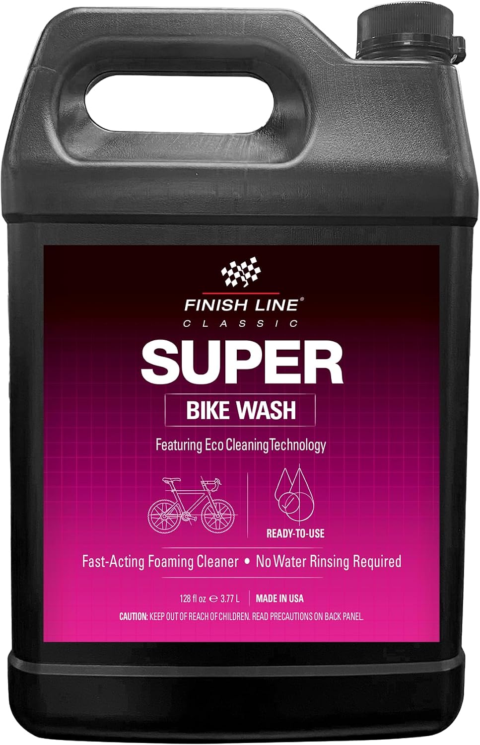 Finish Line Super Bike Wash – Professional Biodegradable Bicycle Cleaner with Advanced Cleaning Agents and Rust Inhibitors – Safe on All Components
