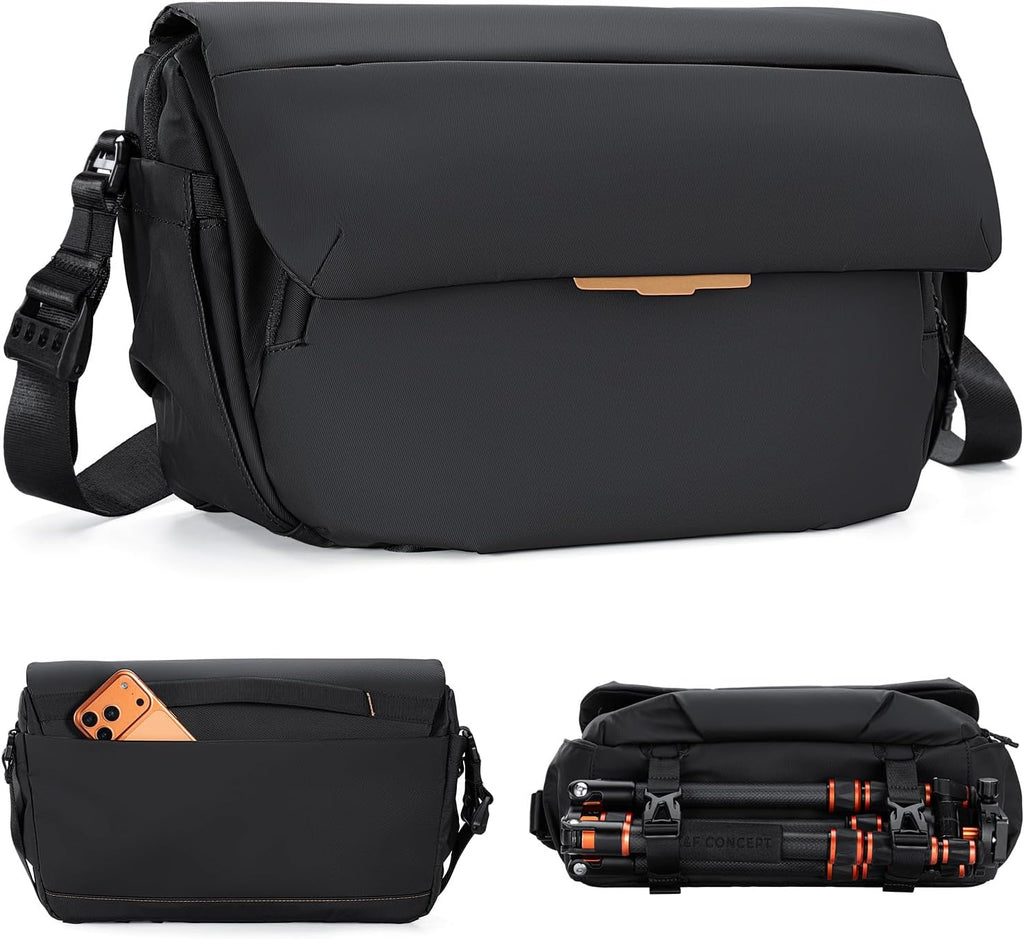 K&F CONCEPT Camera Sling Bag, 15L Crossbody Bag with Laptop Compartment