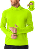 PINSPARK UPF 50+ Sun Hoodie Long Sleeve Fishing Shirts for Men with Mask