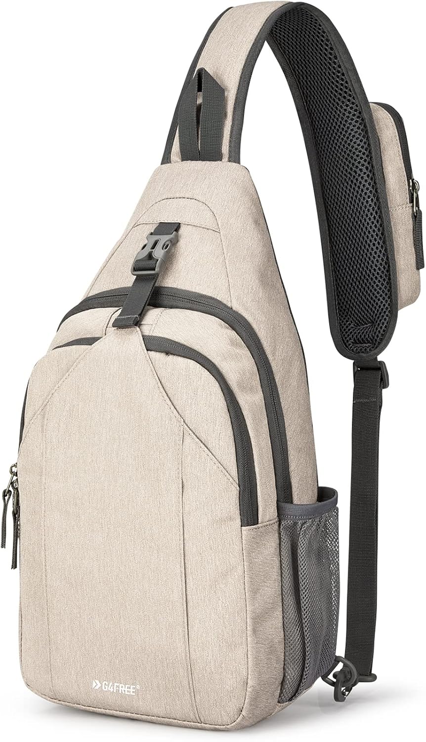 G4Free Sling Bag for Men Women, RFID Blocking Crossbody Bag, Daily, Travel