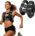 Zikopomi Weighted Vest Woman Man, 6lb/8lb/12lb/16lb/20lb/25lb/30lb Weight Vest with Reflective Stripes for Workout, Strength Training, Running, Fitness, Muscle Building, Weight Loss, Rucking Vest