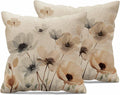 Abstract Floral Prints Throw Pillow Covers Set of 2 Vintage-Style Watercolor Throw Pillow Covers Couch Square Pillowcases Cushion for Living Room Bedroom Sofa 18x18 Inch