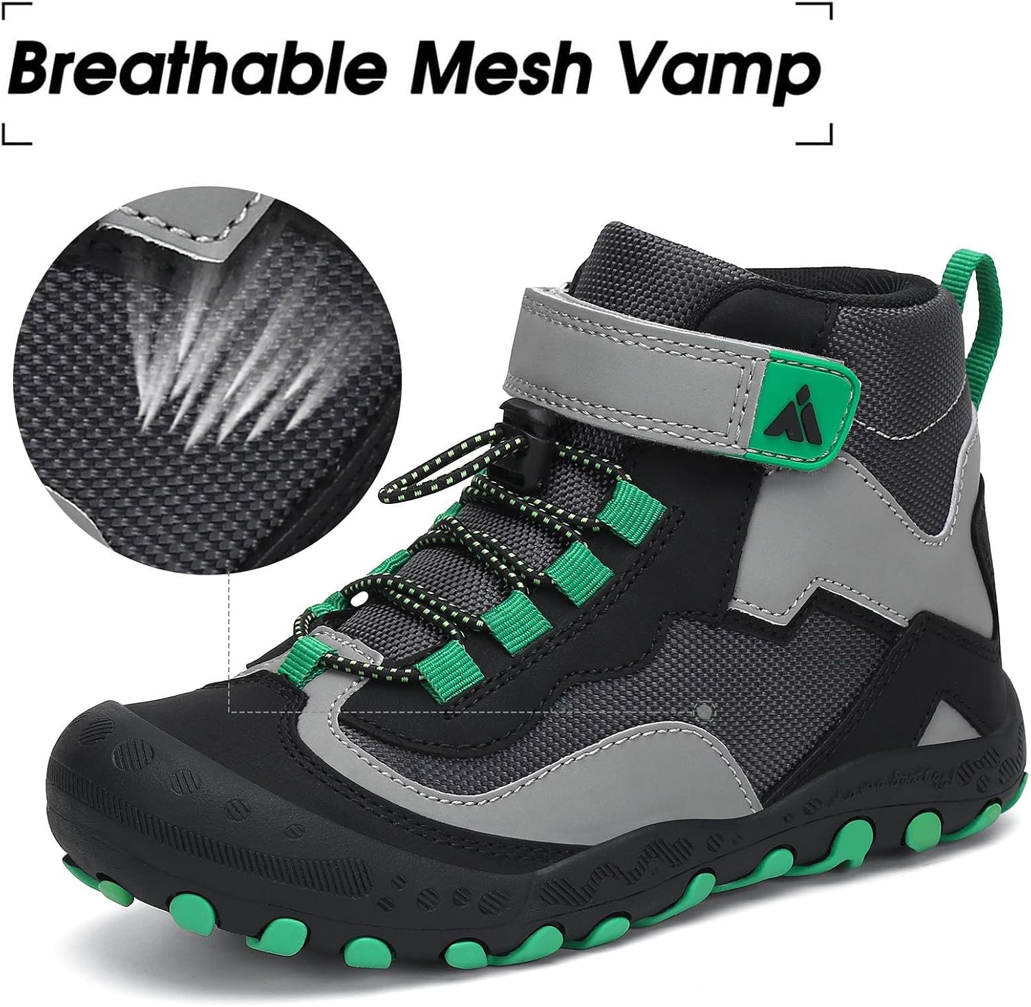 Mishansha Kids Hiking Boots Toddler Boys Girls Hiking Shoes Outdoor Trail