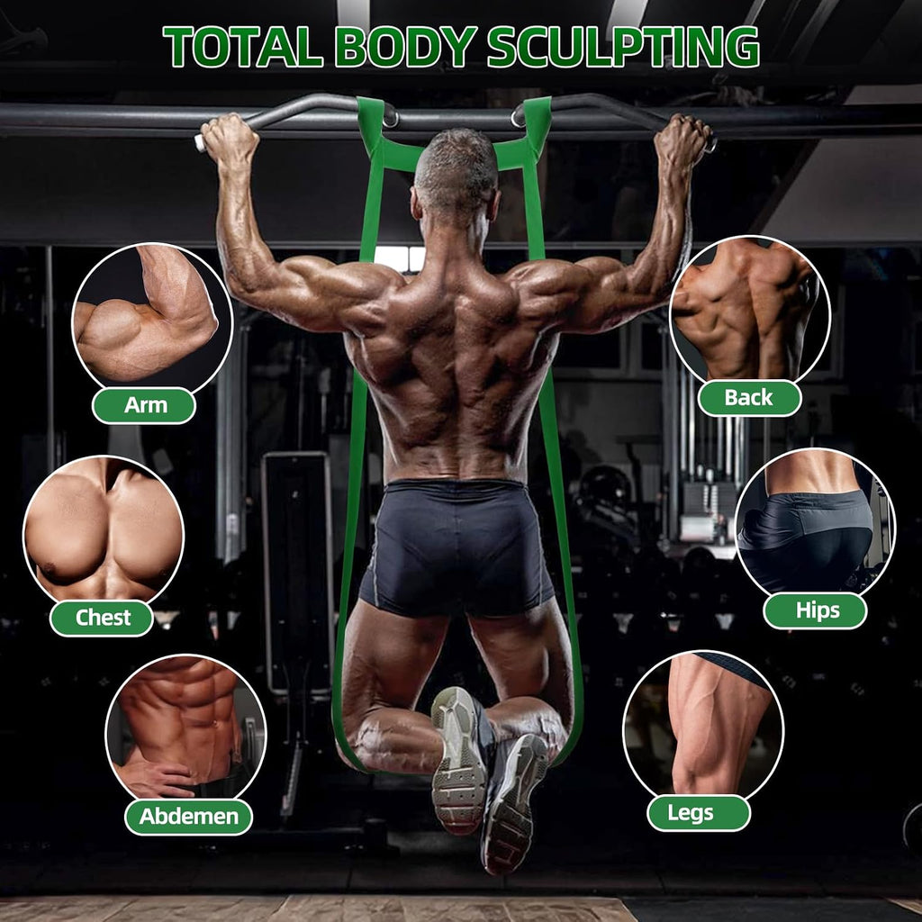 Resistance Bands for Working Out, 5-125LBS Pull Up Assist Bands Set