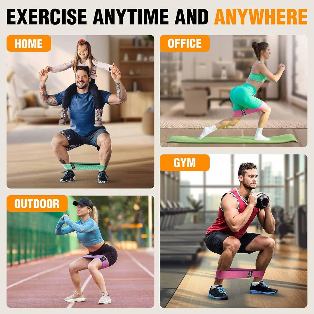 Fabric Resistance Bands for Working Out