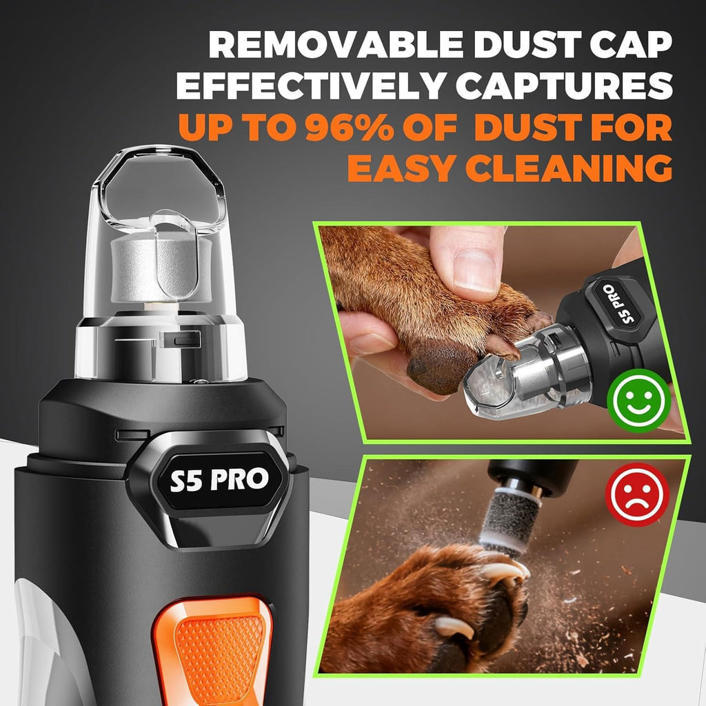 Whisper Quiet Dog Nail Grinder Safe & Stress-Free for Sensitive Dogs Cats