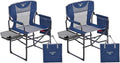 SUNNYFEEL Oversized Camping Chair Portable Directors Chairs with Side Table